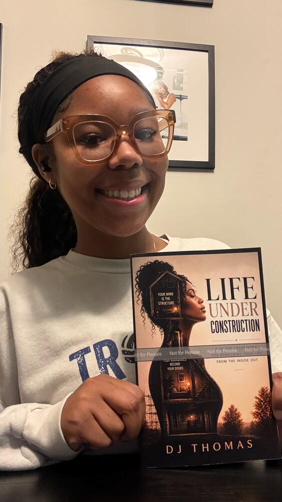 The very first proof copy has a permanent place on Taylor's mantel. "I'm so proud of you for writing this book and putting yourself out there." — Taylor, Granddaughter